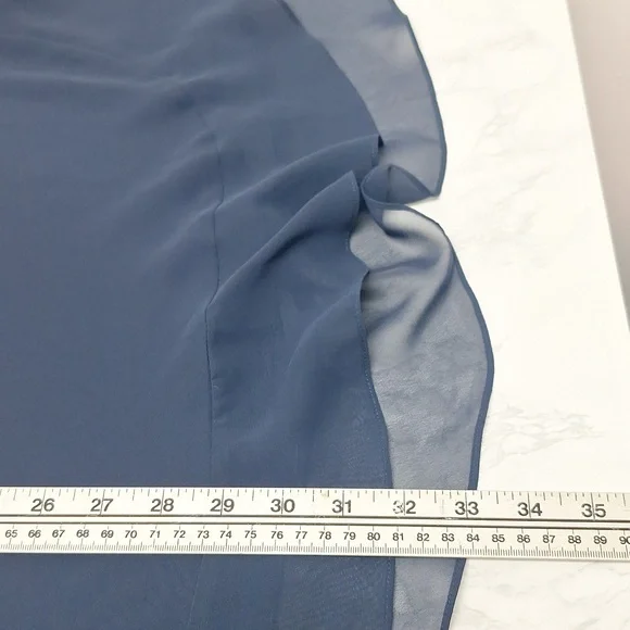 Liz Claiborne Tulip Dress Off White and Navy Blue Size 10 - Picture 15 of 16